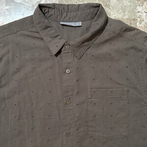 Icebreaker Shirt Mens Large Brown Cool Lite Compass Short Sleeve Merino Wool